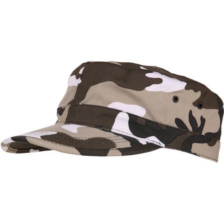 Veldpet camouflage zwart/wit urban-57cm