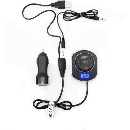 Four Connect 4-FMTBT2 - Bluetooth audio receiver en FM-Transmitter Universeel 12V op autoradio