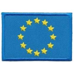 Patch - Strijkembleem - Europese Unie Vlag - 7 x 4,5 cm