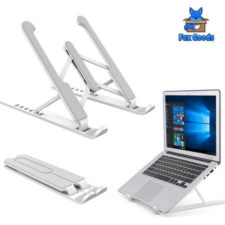 Fox Goods Ergonomische Inklapbare Laptop Standaard - Laptophouder - Universeel - Anti Slip - Tablethouder - Laptopstandaard Verstelbaar - Laptop Verhoger