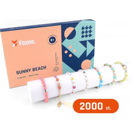 Kralen set - Ketting of armband maken met polymeer kralen, katsuki kralen en letterkralen – Sunny Beach - 2000 delig