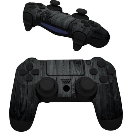 Zwart hout Playstation 4 sticker