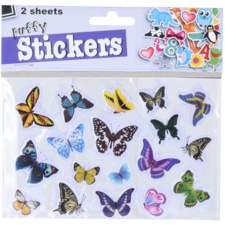 Free And Easy 3d Stickers Vlinders Bloemen 2 Vellen