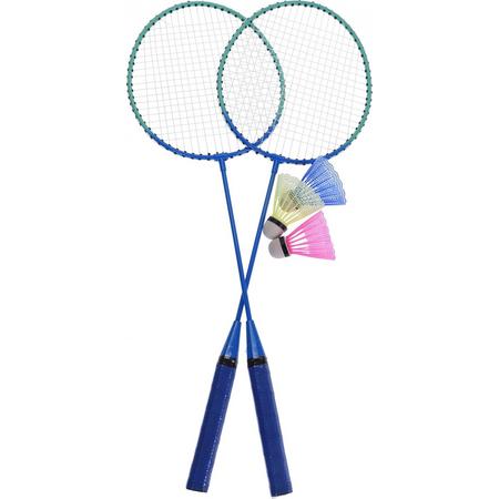 Free And Easy Badmintonset Blauw 5-delig