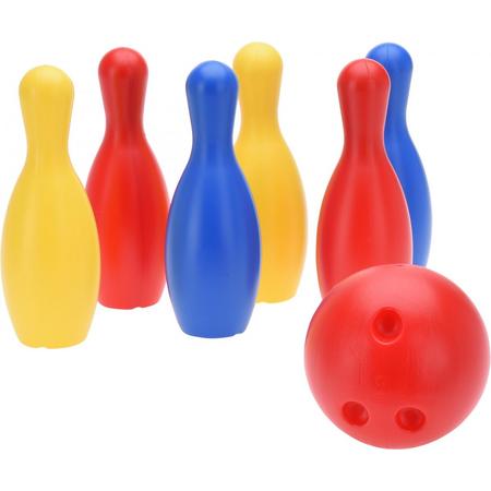 Free And Easy Bowlingset Junior Blauw/geel/rood