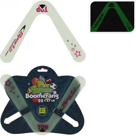 Free And Easy Glow In The Dark Boomerang 20 X 27 Cm