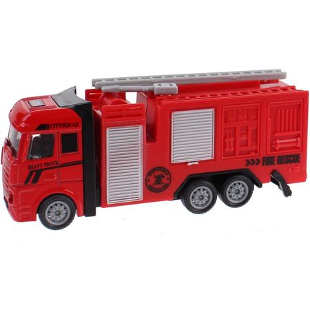 Free And Easy Hulpdienstwagen Fire Rescue 12,5 Cm Rood