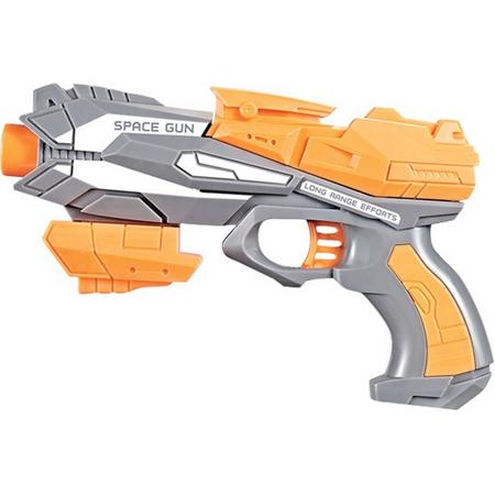 Free And Easy Pistool Space Gun 20 Cm Grijs/oranje