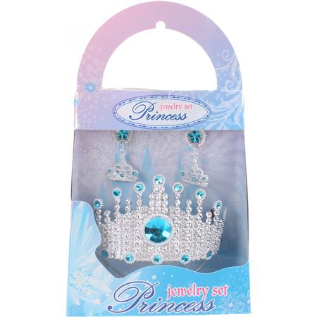 Free And Easy Prinsessenset 3-delig Zilver/blauw