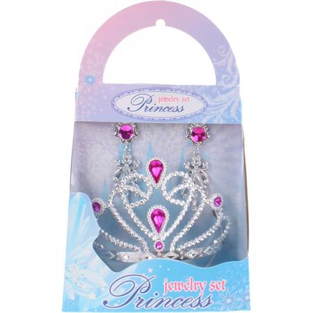 Free And Easy Prinsessenset 3-delig Zilver/roze