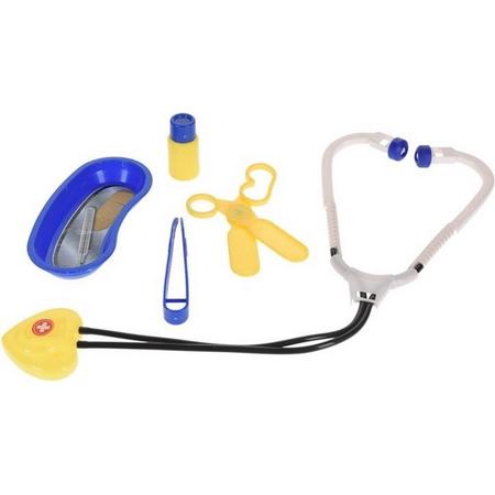 Free And Easy Speelset Dokter Blauw/geel 5-delig