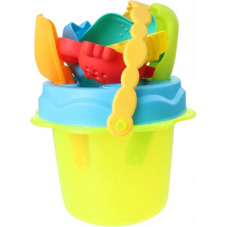 Free And Easy Strandemmerset Beach Toys 12 Cm Geel 8-delig