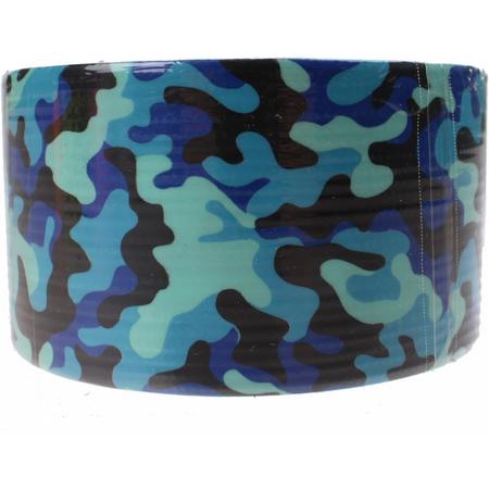 Free And Easy Tape Camouflage 5 Meter 48 Mm Blauw
