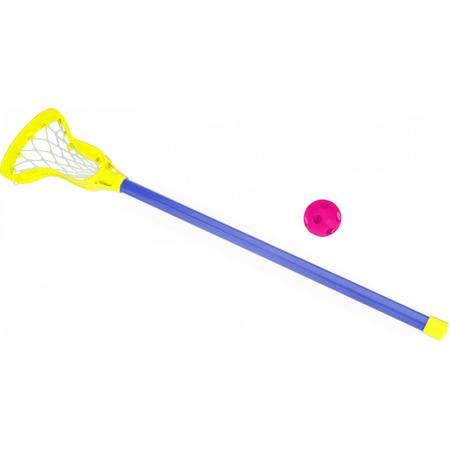 Free And Easy Werpspel Lacrosse 82 Cm Blauw/geel
