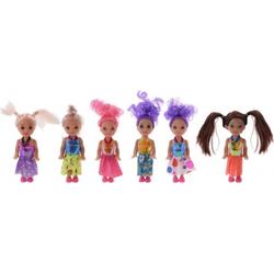 tienerpoppen Princess Dolls 10 cm 6 stuks