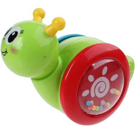 Free And Easy Babyspeelgoed Rollende Slak Groen 11 Cm