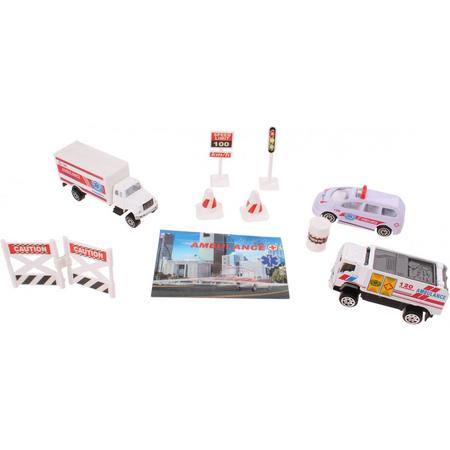 Free And Easy Hulpdiensten-set Ambulance 10-delig