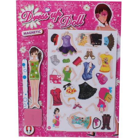 Free And Easy Magnetische Aankleedset Dress Up Doll (1c)