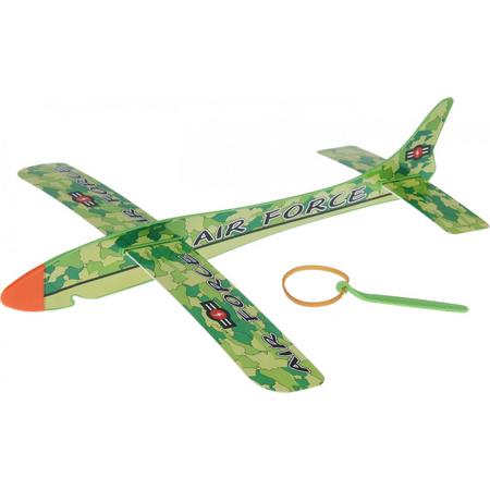 Free And Easy Vliegtuig Wind-up Plane 36 Cm Groen