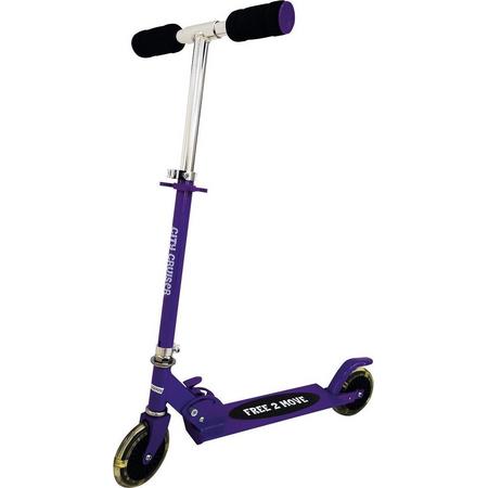 FreeON Scooter Step Free2Move City Cruiser - Opvouwbare kinderstep - Paars