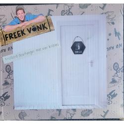 Freek Vonk krijtbord deurhanger met 4 krijtjes - zeskantig krijtbordje voor aan de deur