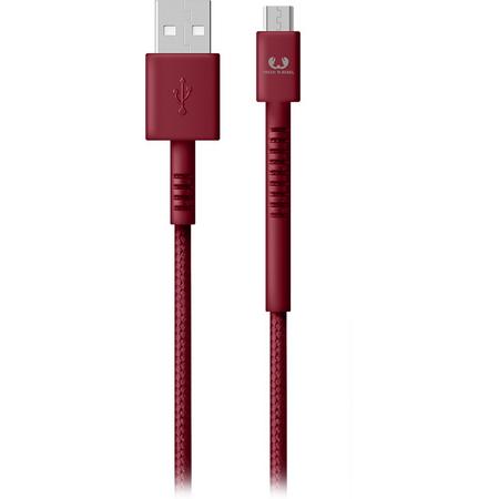 Fresh n Rebel Fabriq - Micro USB Kabel 3m - Bordeaux