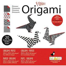 Fridolin Origami Dino Vouwen 20 X 20 Cm 20 Stuks Multicolor