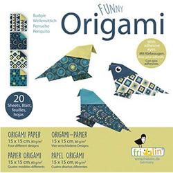 Funny Origami - Parkiet - 20 Bladen - 15x15cm