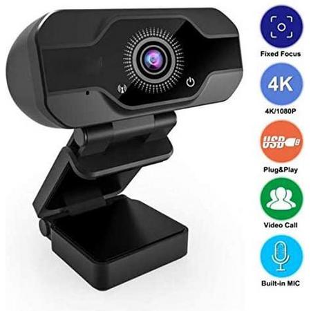Xcruiser webcam van hoge kwaliteit - 1080P FULL HD 30 FPS - Ingebouwde Mic met Ruisonderdrukking - Windows & Apple Compatible - PC / Laptop