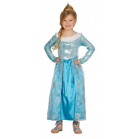 Blauwe prinsessenjurk voor meisjes 110-116 (5-6 jaar)