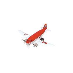 Dubbele propeller vliegtuig rood 12 cm