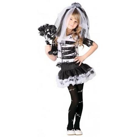 Halloween Zombie bruidsjurk voor meisjes 110-116 (5-6 jaar)