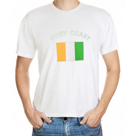 Ivoorkust t-shirt wit heren S
