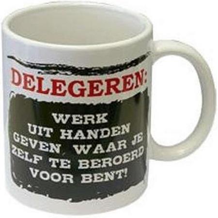 Slogan mok Delegeren...
