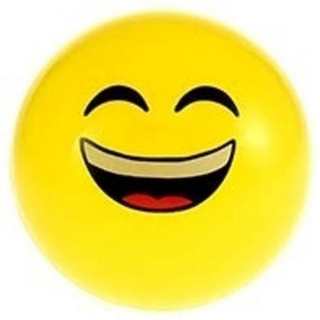 Smiley stuiterbal lachend 8 cm