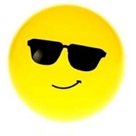 Smiley stuiterbal zonnebril 8 cm