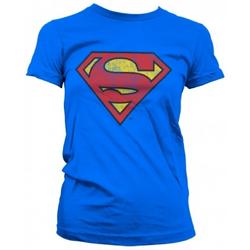 Vintage Superman logo t-shirt dames Xl