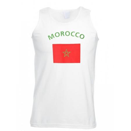 Witte heren tanktop Marokko 2xl
