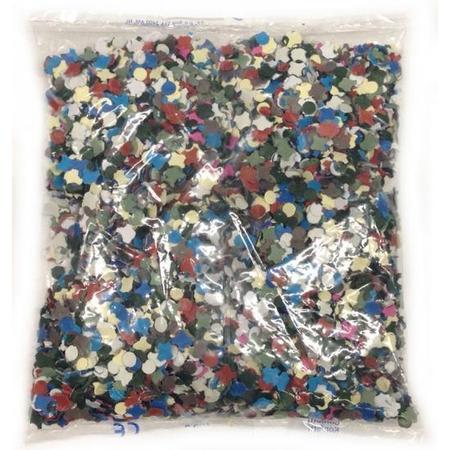 Zakje confetti snippers gekleurd 100 gram