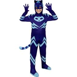 FUNIDELIA Deluxe Catboy PJ Masks kostuum voor jongens Tekenfilms - 7-9 jaar (134-146 cm) - Blauw