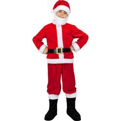 FUNIDELIA Deluxe Kerstman kostuum voor jongens Santa Claus - 5-6 jaar (110-122 cm) - Rood