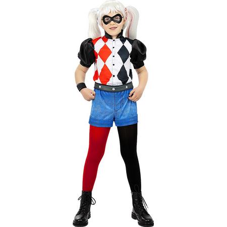 FUNIDELIA Harley Quinn kostuum voor meisjes Superhelden - 10-12 jaar (146-158 cm) - Zwart