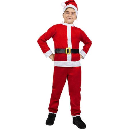 FUNIDELIA Kerstman kostuum voor jongens Santa Claus - 3-4 jaar (98-110 cm) - Rood