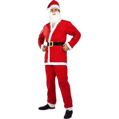 FUNIDELIA Kerstman kostuum voor mannen Santa Claus - Maat: M - Rood