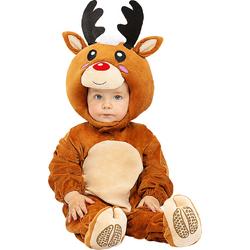 FUNIDELIA Rendier kostuum voor baby Kerst - 0-6 maanden (50-86 cm) - Bruin