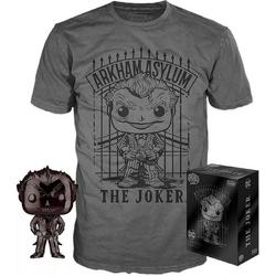 Batman: Arkham Asylum - The Joker Chrome   Pop! Vinyl Figure & T-Shirt Box Set - maat L
