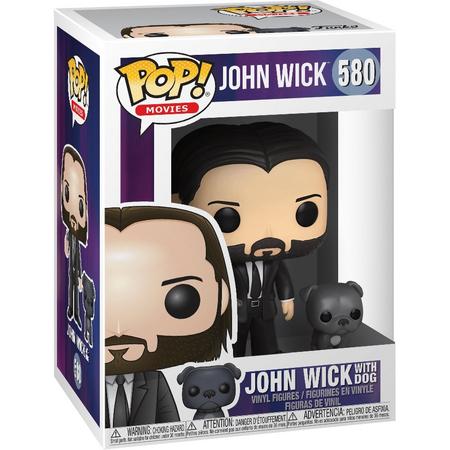 FUNKO Pop! Movies: John Wick - John in Black Suit with Dog Buddy Verzamelfiguur Volwassenen en kinderen