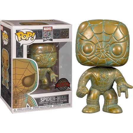 Funko 80th Anniversary POP! Marvel Spider-Man Patina Exclusief- Limited Edition