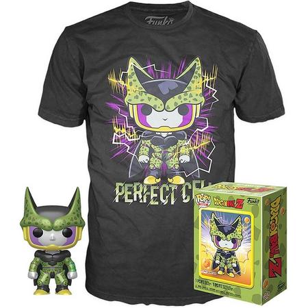 Funko Dragon Ball Z Verzamelfiguur & Tshirt Set -XL- POP! & Tee Box Perfect Cell Zwart