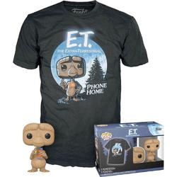   E.T. Verzamelfiguur & Tshirt Set -L- POP! & Tee Box E.T. With Candy Zwart